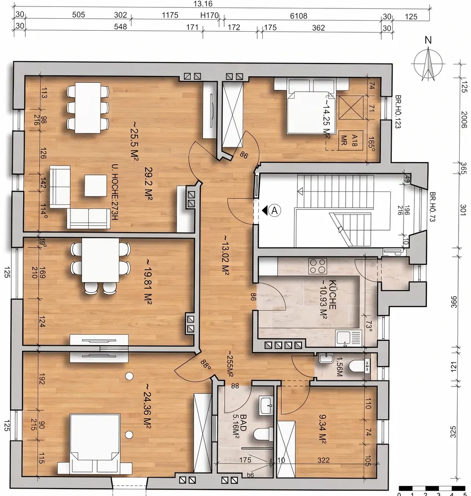 5 Zimmer Wohnung mit 110 m² in Wiesbaden – Bild 9