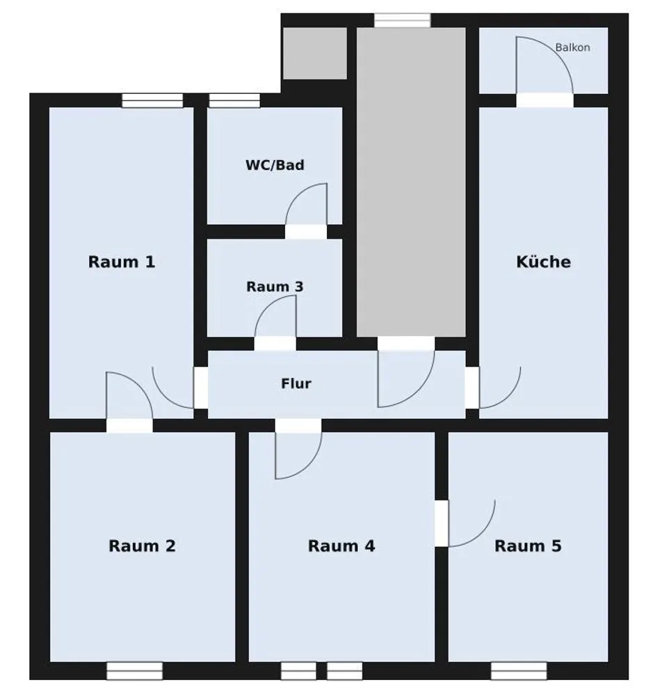 5 Zimmer Wohnung mit 100 m² in Hagen – Bild 1