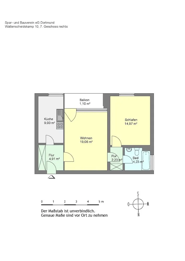 2 Zimmer Wohnung mit 57 m² in Dortmund – Bild 4