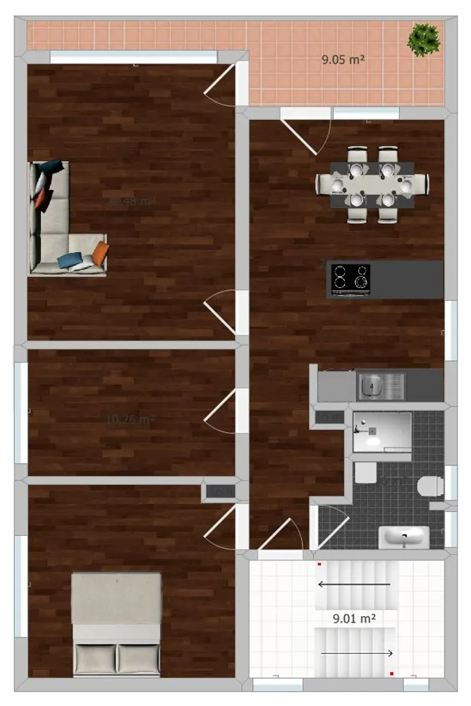 3 Zimmer Wohnung mit 85 m² in Wiesbaden – Bild 6
