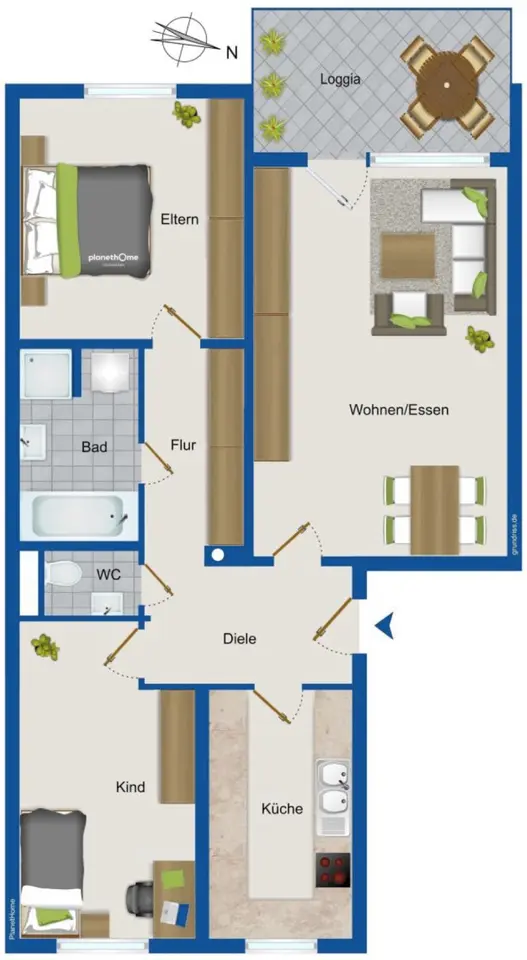 3 Zimmer Wohnung mit 80 m² in Nürnberg – Bild 6