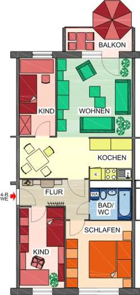 4 room apartment with 68 m² in Chemnitz – Photo 5