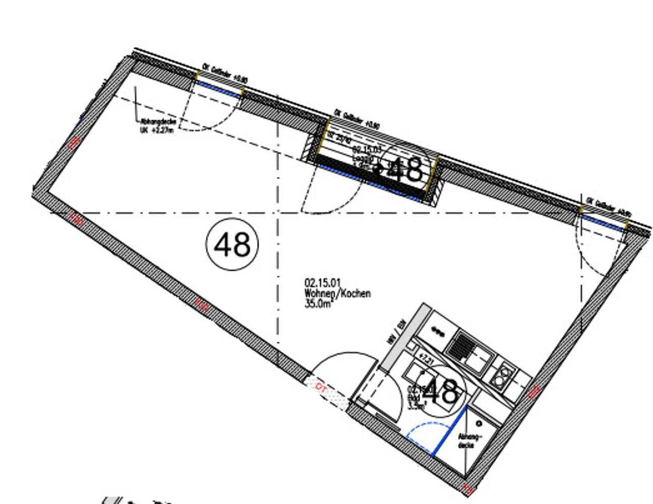1 Zimmer Wohnung mit 40 m² in Aachen – Bild 8