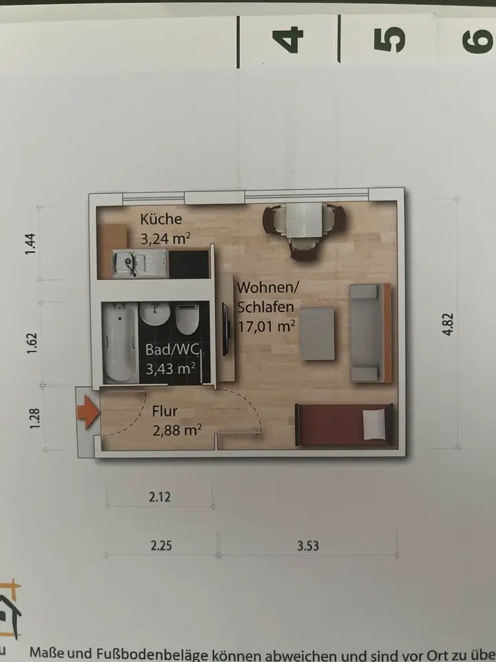 Studio mit 27 m² in Dresden – Bild 9