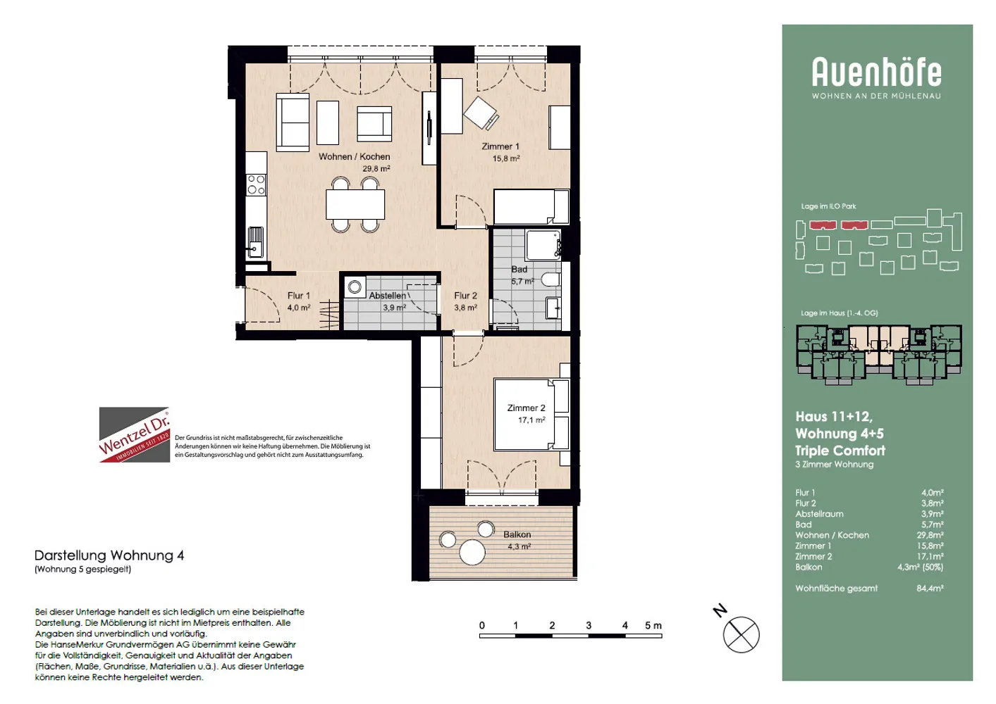 3 room apartment with 82 m² in Pinneberg – Photo 3
