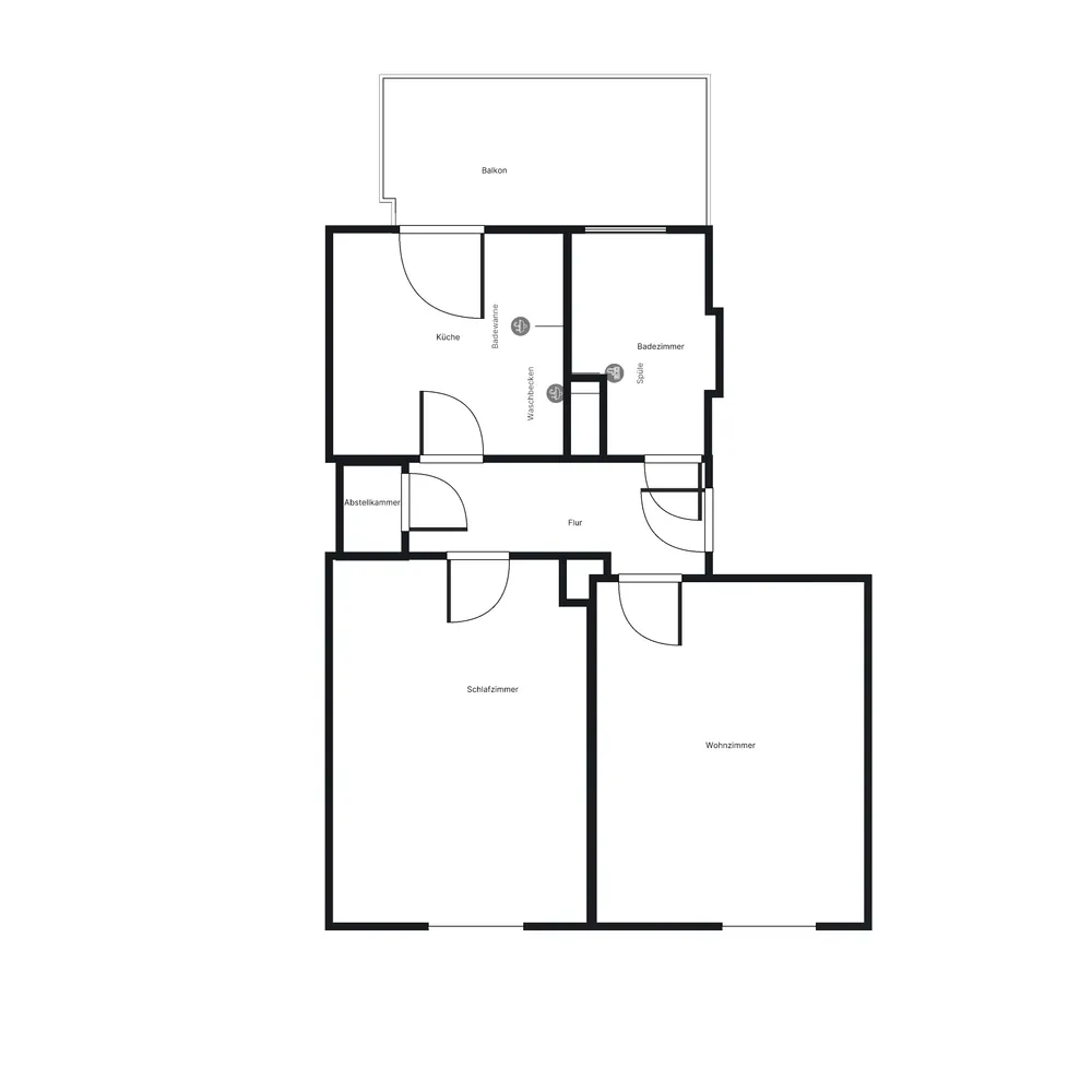 2 Zimmer Wohnung mit 50 m² in Stuttgart – Bild 2