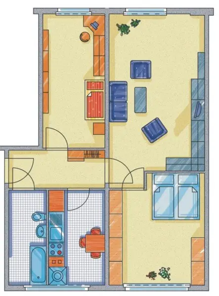 3 room apartment with 60 m² in Chemnitz – Photo 8