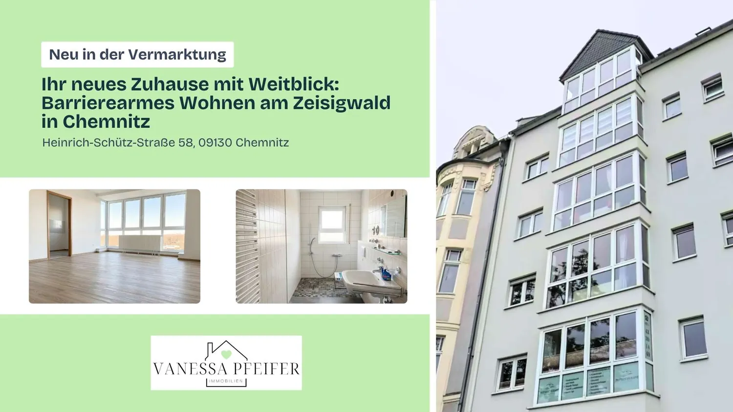 2 room apartment with 66 m² in Chemnitz – Photo 1