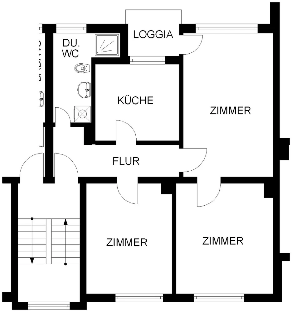3 Zimmer Wohnung mit 71 m² in Hagen – Bild 2
