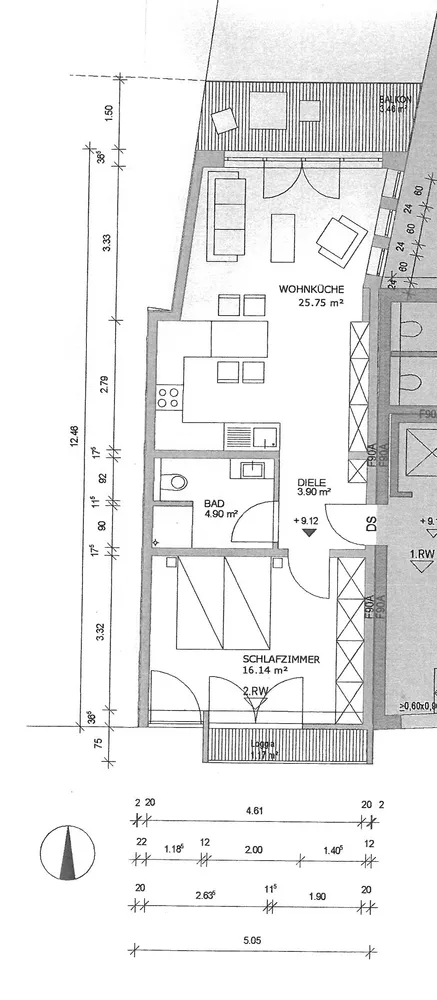 2 room apartment with 55 m² in Bonn – Photo 2