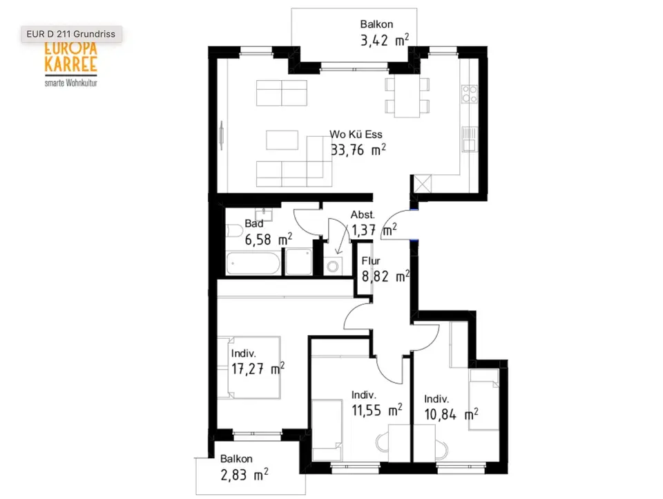 4 Zimmer Wohnung mit 96 m² in Erfurt – Bild 5