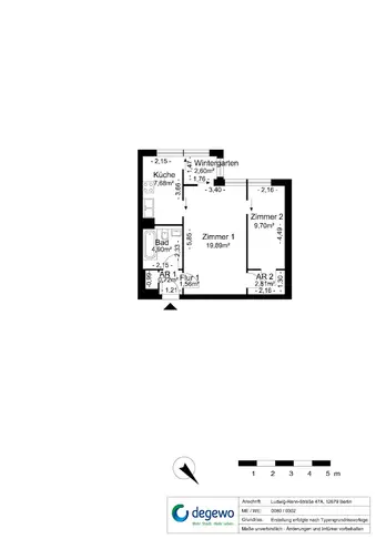 2 Zimmer Wohnung mit 49 m² in Berlin – Bild 12