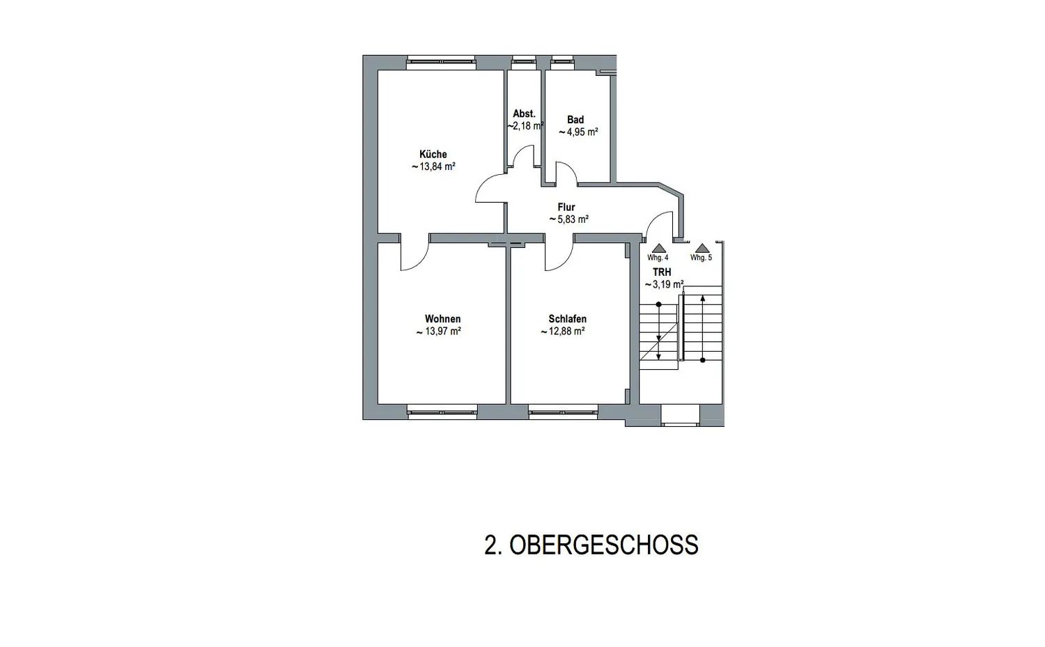 2 room apartment with 55 m² in Mettmann – Photo 3