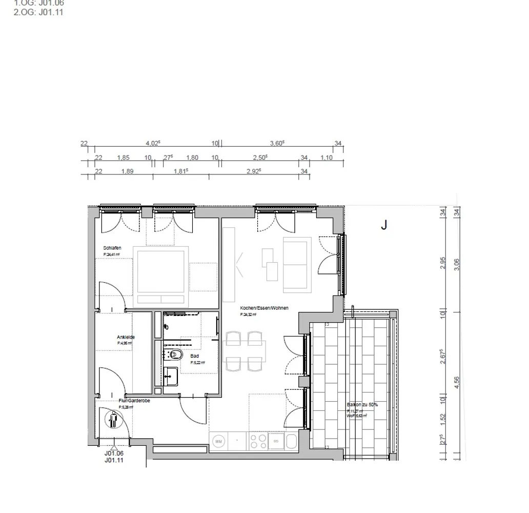 2 Zimmer Wohnung mit 56 m² in Regensburg – Bild 3