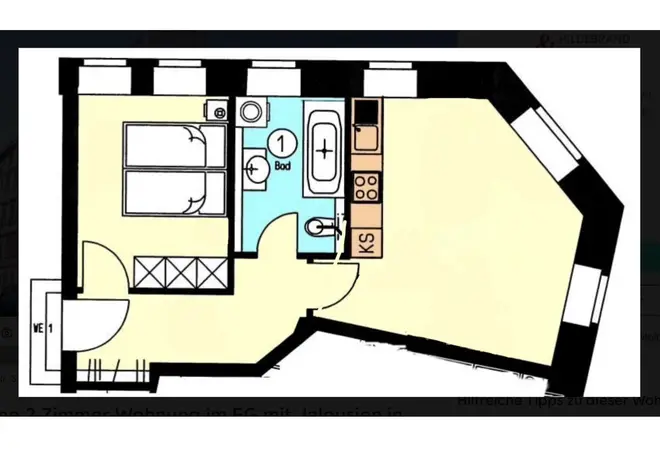 2 Zimmer Wohnung mit 43 m² in Leipzig – Bild 3