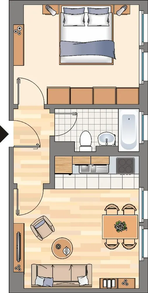2 Zimmer Wohnung mit 38 m² in Dortmund – Bild 2
