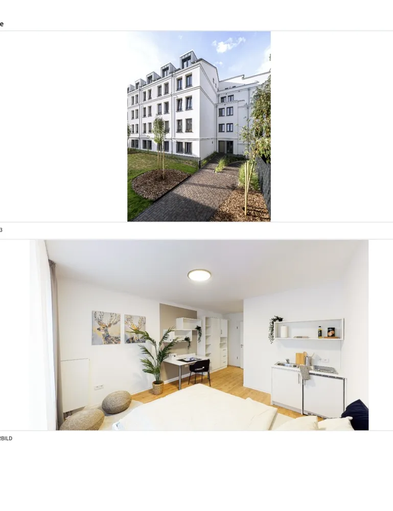 1 Zimmer Wohnung mit 25 m² in Hamburg – Bild 1