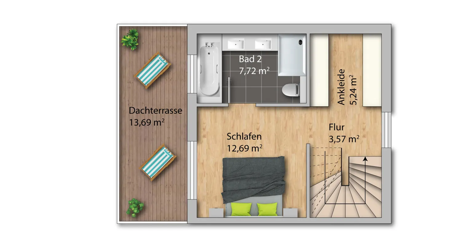 4 Zimmer Haus mit 124 m² in Köln – Bild 3