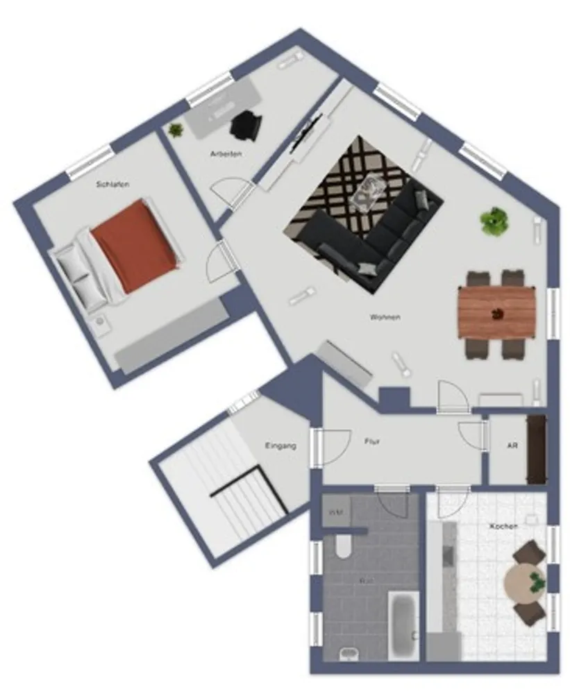 2 Zimmer Wohnung mit 96 m² in Halle (Saale) – Bild 11