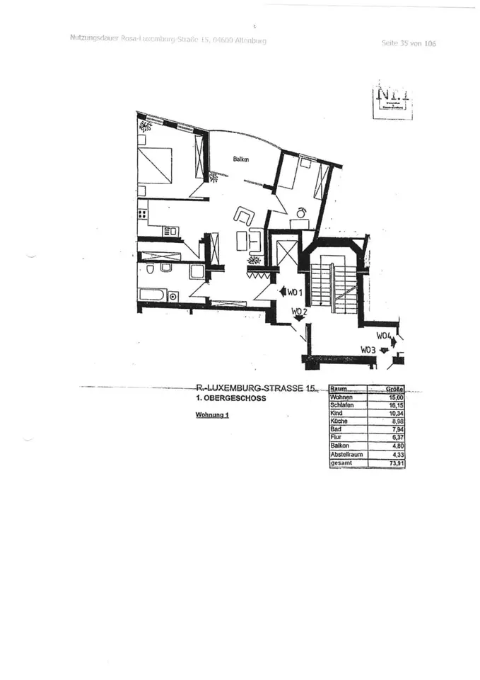 5 Zimmer Wohnung mit 147 m² in Altenburg – Bild 5