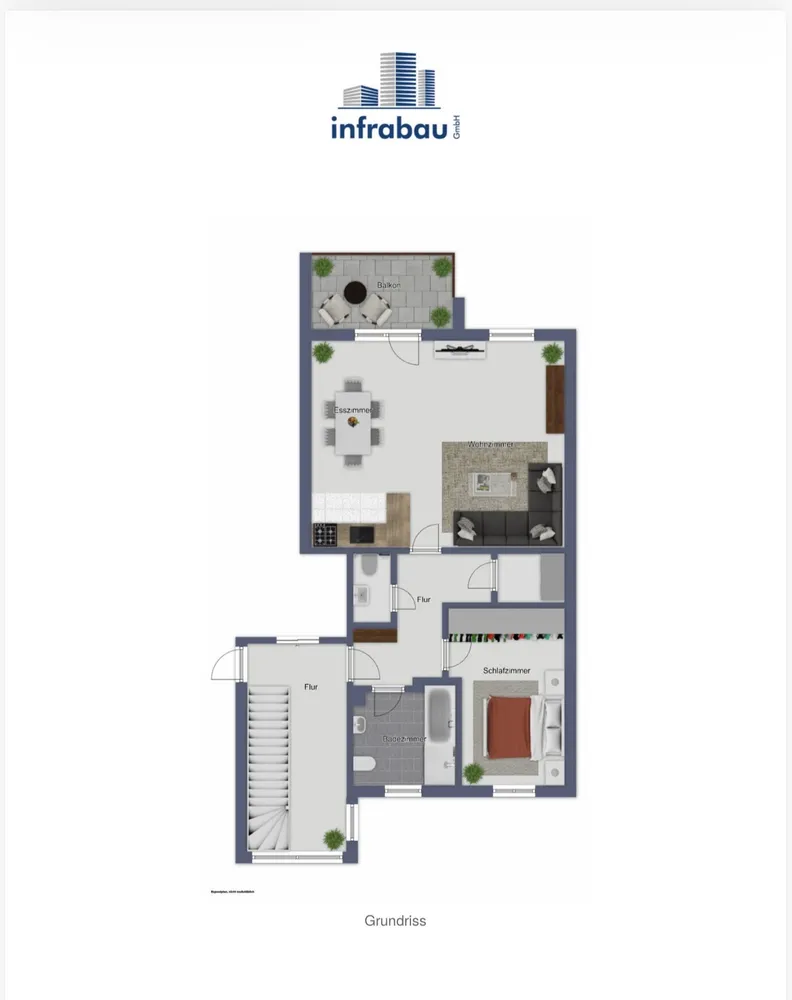 2 Zimmer Wohnung mit 70 m² in Augsburg – Bild 2