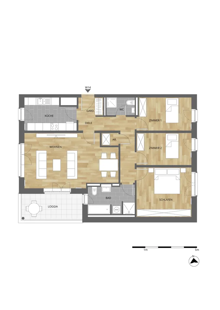 4 Zimmer Wohnung mit 104 m² in Osnabrück – Bild 4