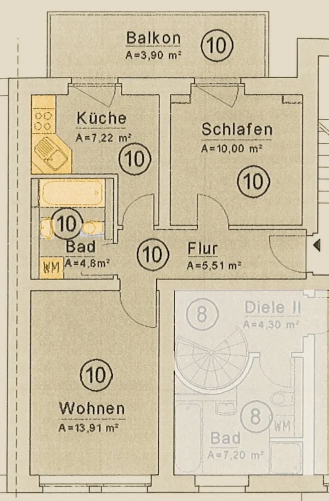 2 Zimmer Wohnung mit 45 m² in Chemnitz – Bild 4
