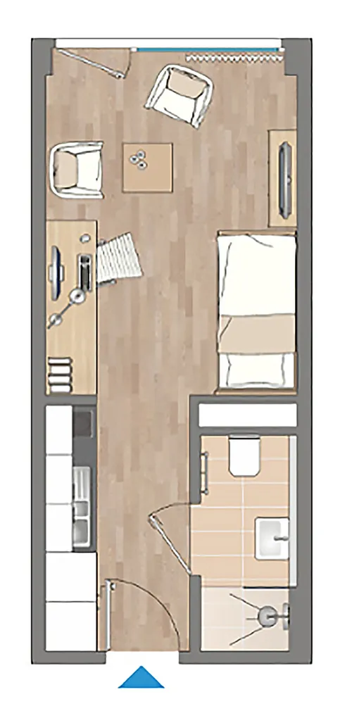 1 Zimmer Wohnung mit 21 m² in Lüneburg – Bild 8
