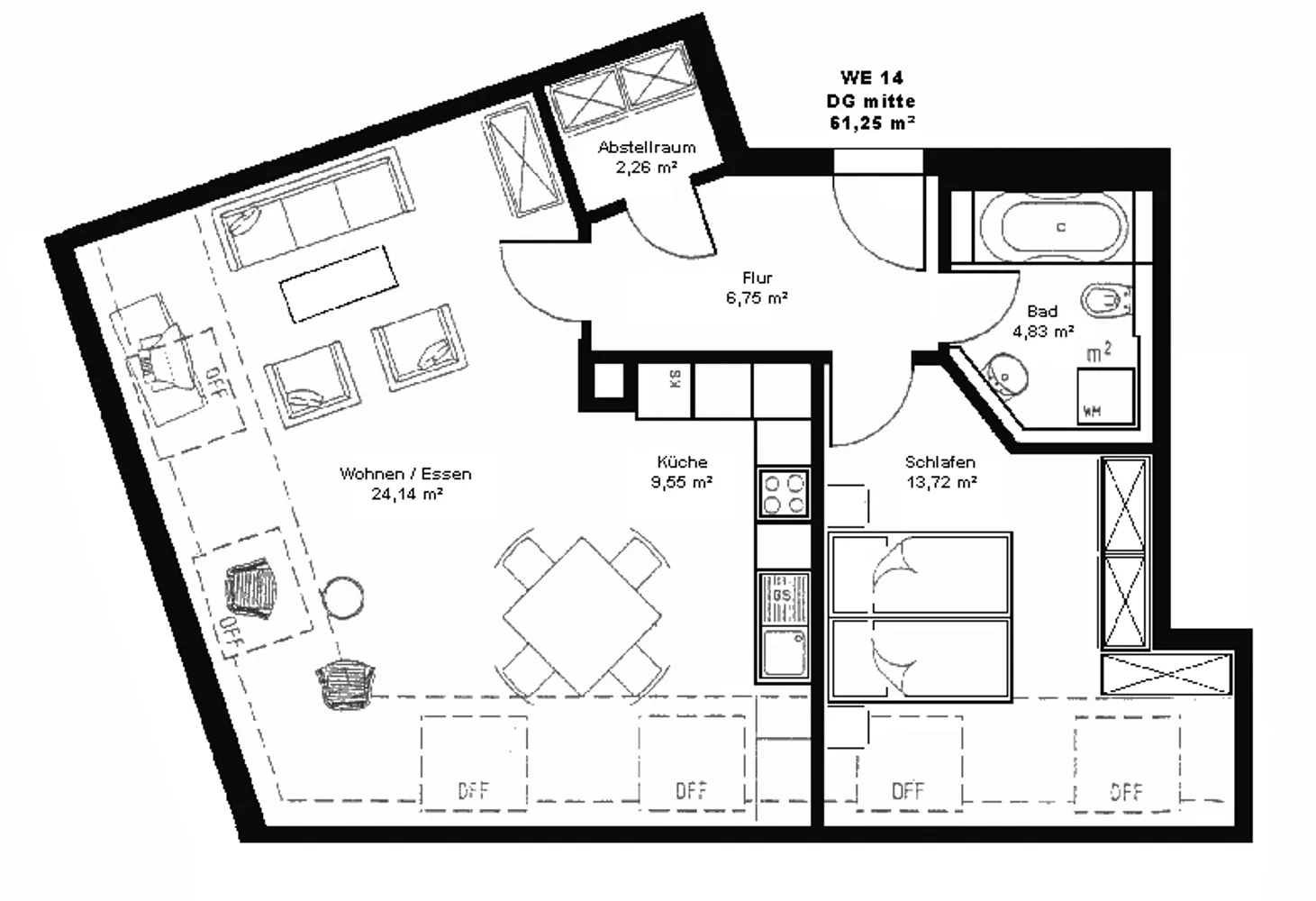 2 room apartment with 61 m² in Leipzig – Photo 10
