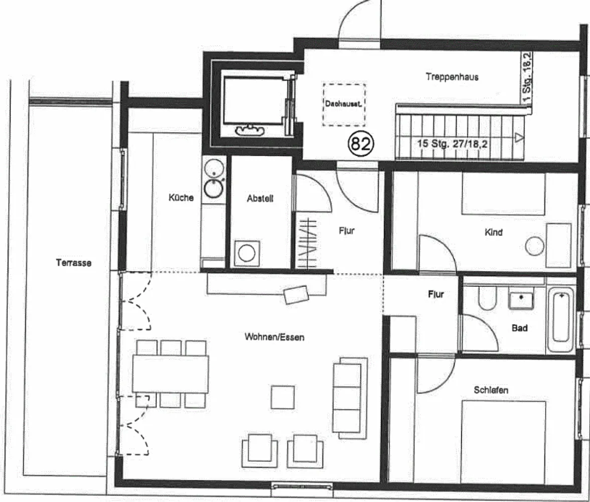 3 Zimmer Wohnung mit 85 m² in Stuttgart – Bild 2