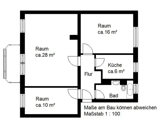 3 Zimmer Wohnung mit 69 m² in Halle (Saale) – Bild 4