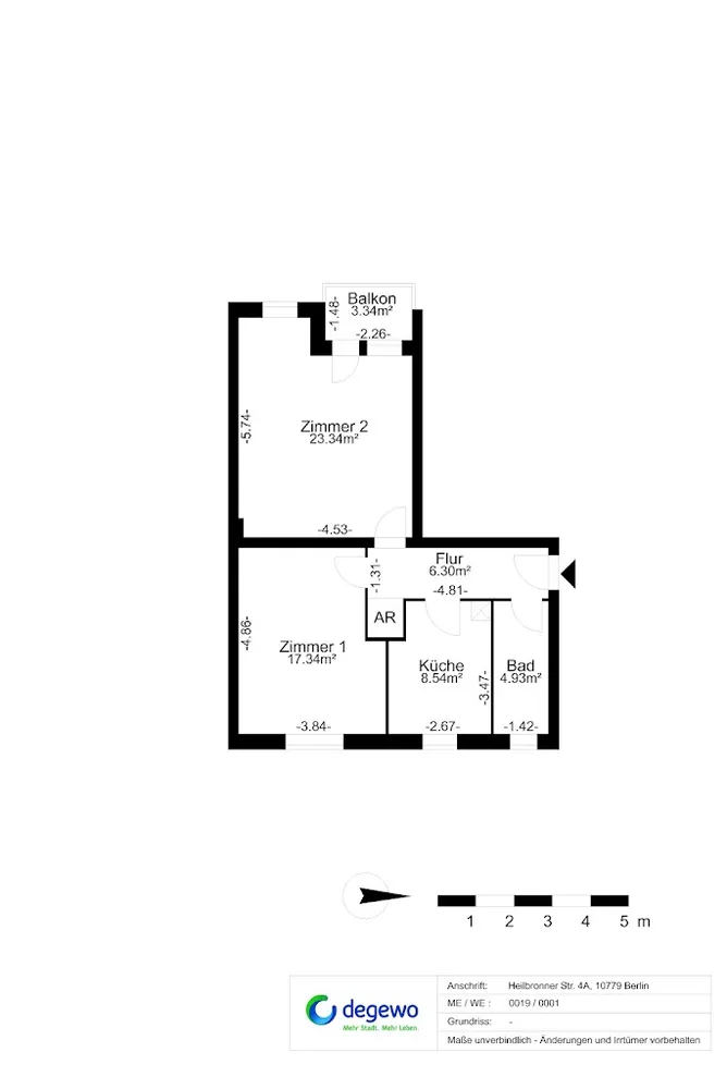 2 Zimmer Wohnung mit 63 m² in Berlin – Bild 3