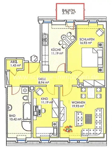 3 Zimmer Wohnung mit 82 m² in Dresden – Bild 5