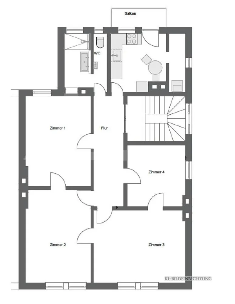 4 room apartment with 101 m² in Stuttgart – Photo 5