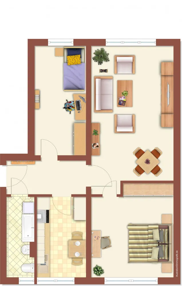 3 room apartment with 57 m² in Limbach-Oberfrohna – Photo 12
