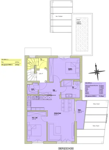 3 Zimmer Wohnung mit 72 m² in München – Bild 1