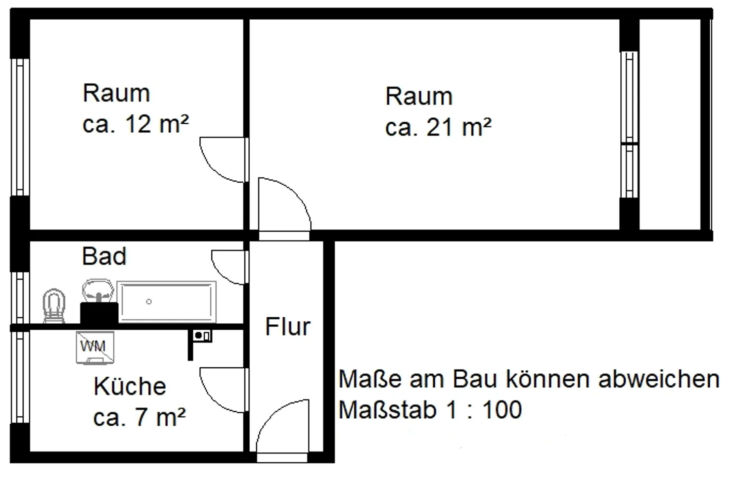 2 Zimmer Wohnung mit 50 m² in Halle (Saale) – Bild 4