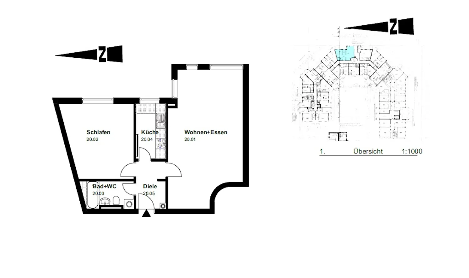 2 room apartment with 69 m² in Munich – Photo 10