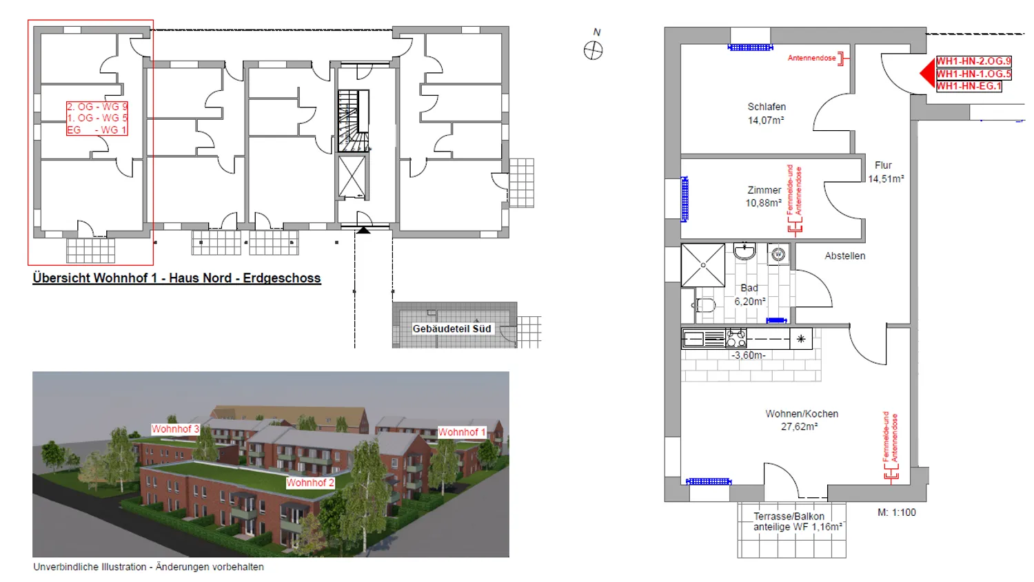 3 Zimmer Wohnung mit 74 m² in Husum – Bild 9