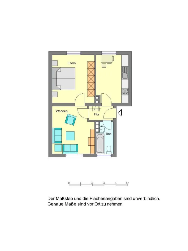 2 Zimmer Wohnung mit 49 m² in Bielefeld – Bild 2