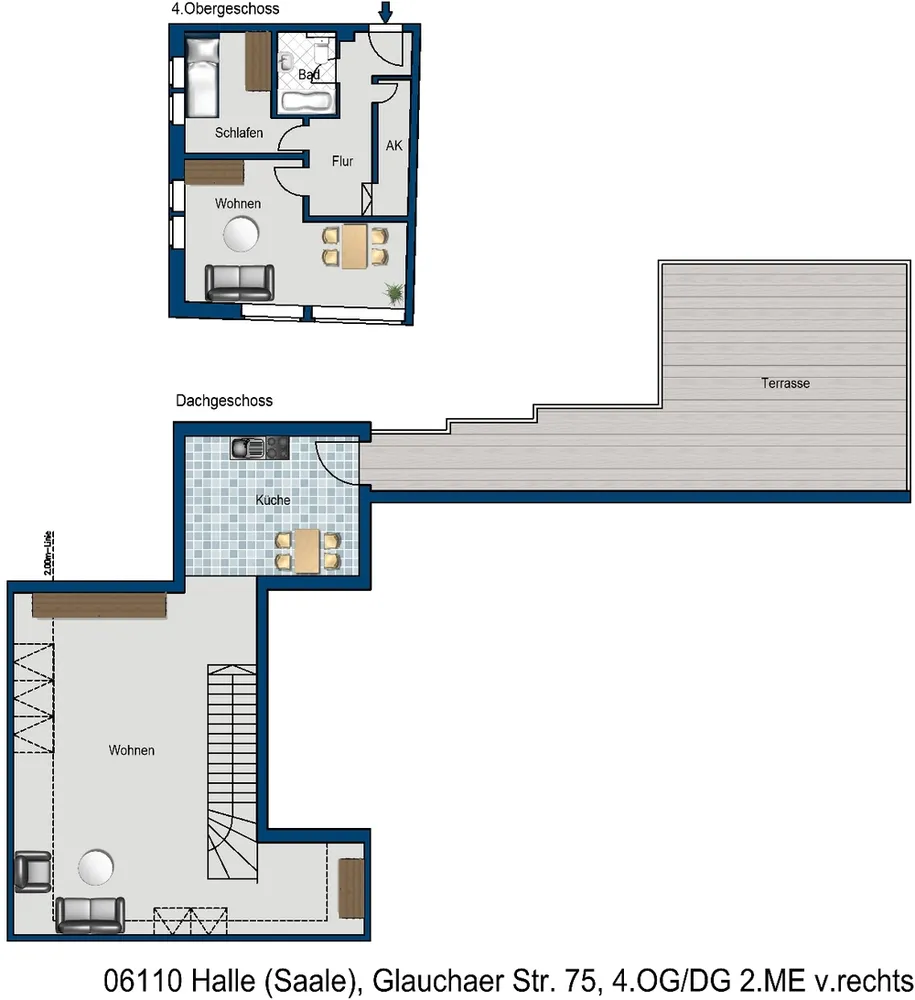 3 Zimmer Wohnung mit 96 m² in Halle (Saale) – Bild 1
