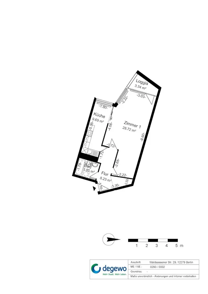 1 Zimmer Wohnung mit 54 m² in Berlin – Bild 8