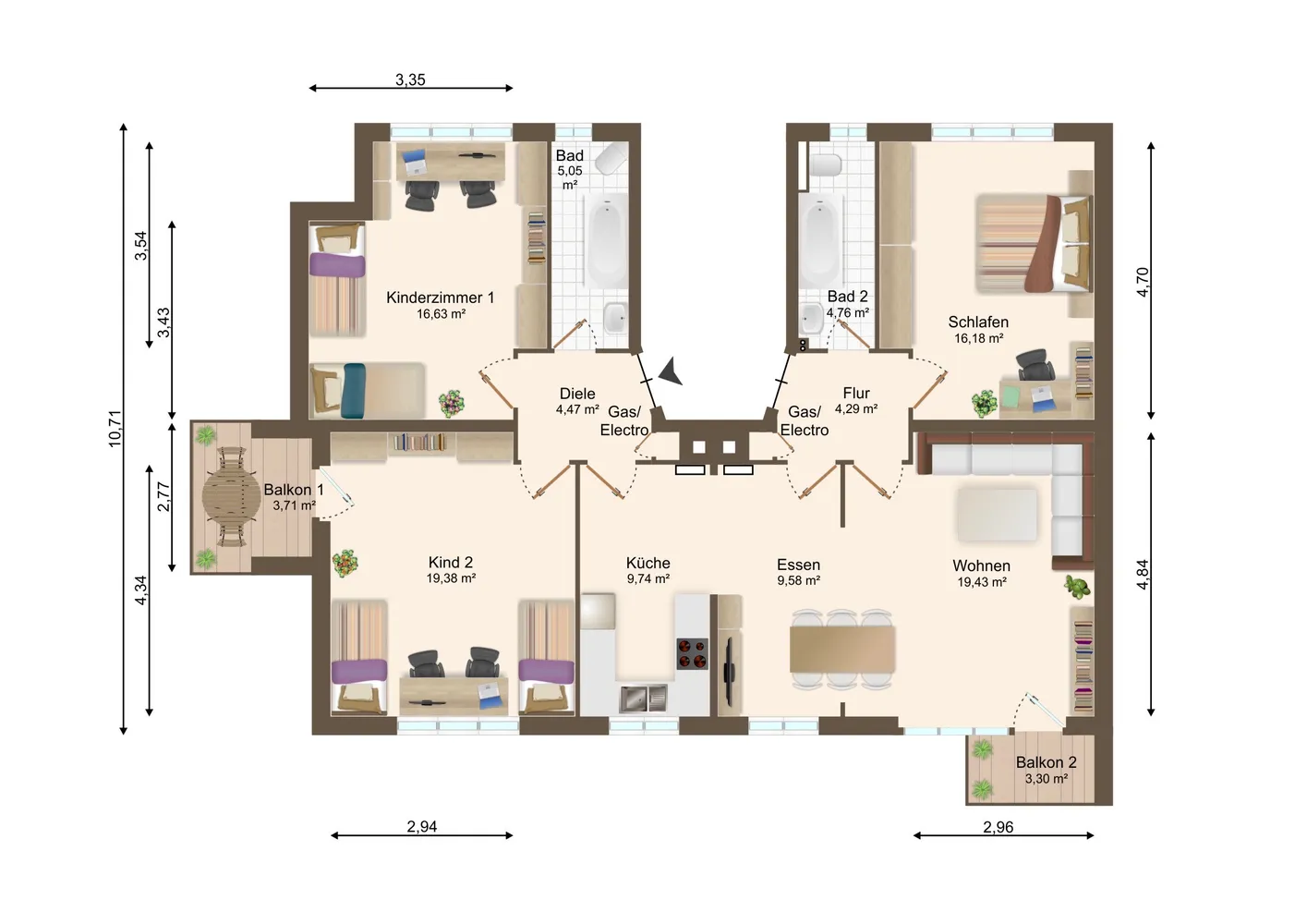 4 Zimmer Wohnung mit 112 m² in Berlin – Bild 8