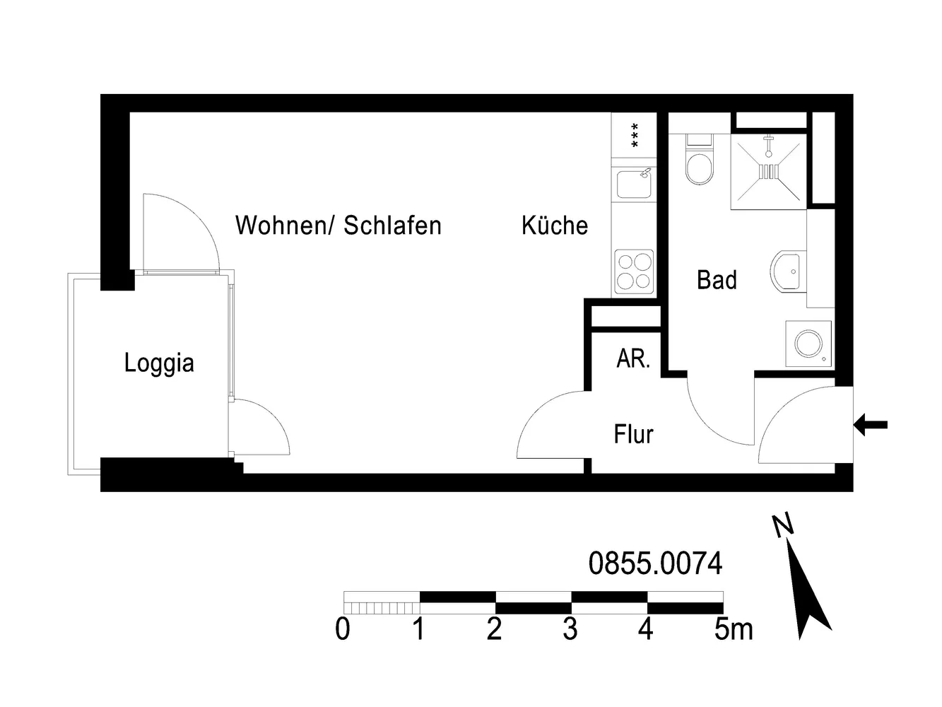 1 Zimmer Wohnung mit 39 m² in Berlin – Bild 9