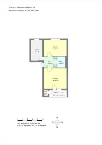 2 Zimmer Wohnung mit 59 m² in Dortmund – Bild 4