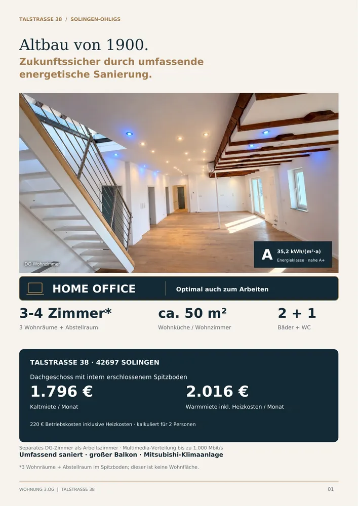 4 Zimmer Wohnung mit 134 m² in Solingen – Bild 1