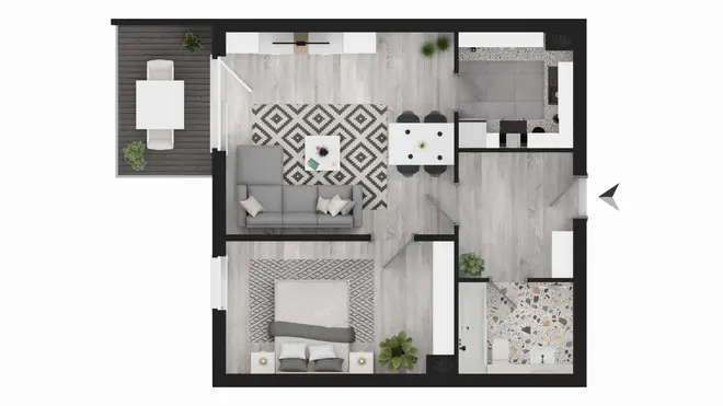 2 Zimmer Wohnung mit 57 m² in Solingen – Bild 4