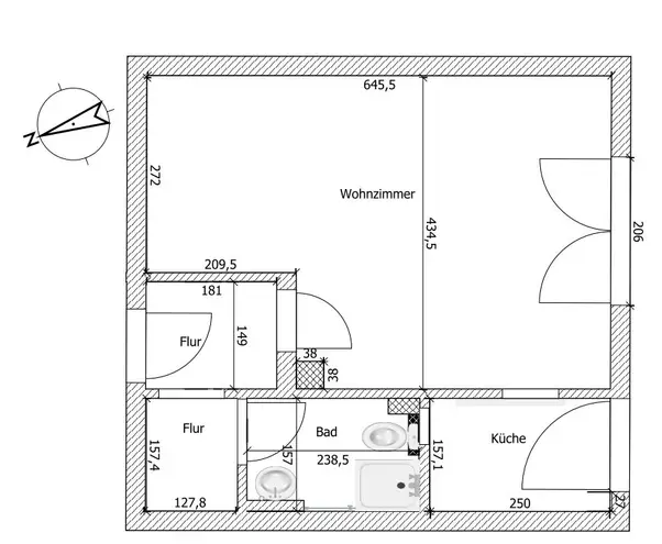 1 Zimmer Wohnung mit 36 m² in Hamburg – Bild 5