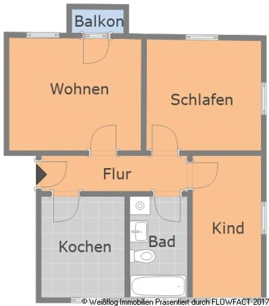 3 Zimmer Wohnung mit 67 m² in Riesa – Bild 2