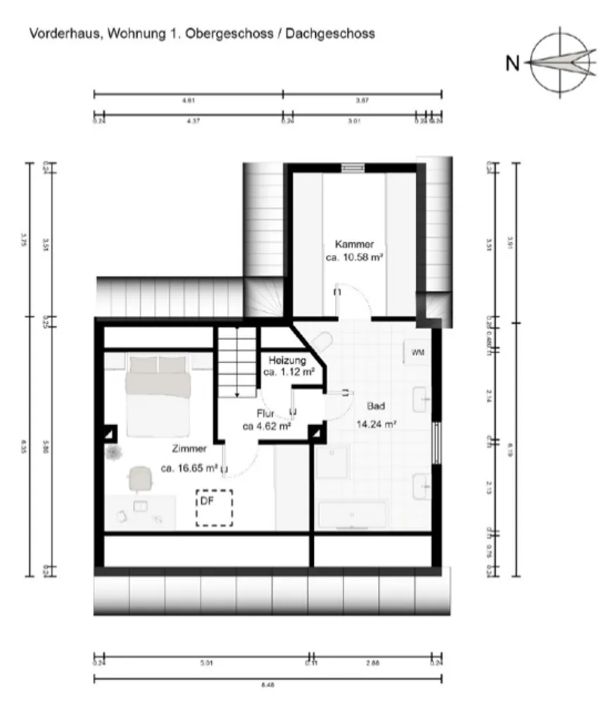 4 room apartment with 105 m² in Frankfurt am Main – Photo 4